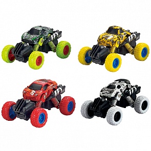 Машинка с большими колёсами инерционная металлическая, 10 см., несколько видов (Wincars, YK-2208)